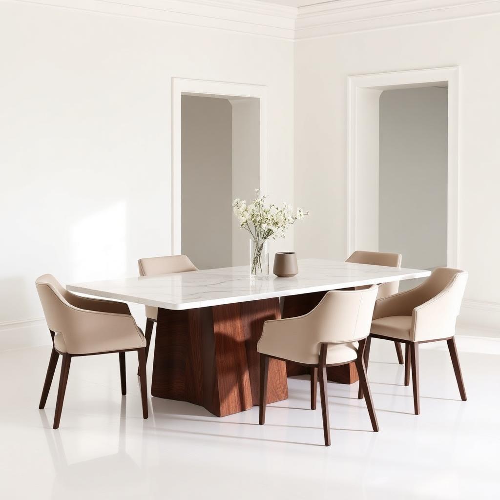 Carrara Marble Dining Table
